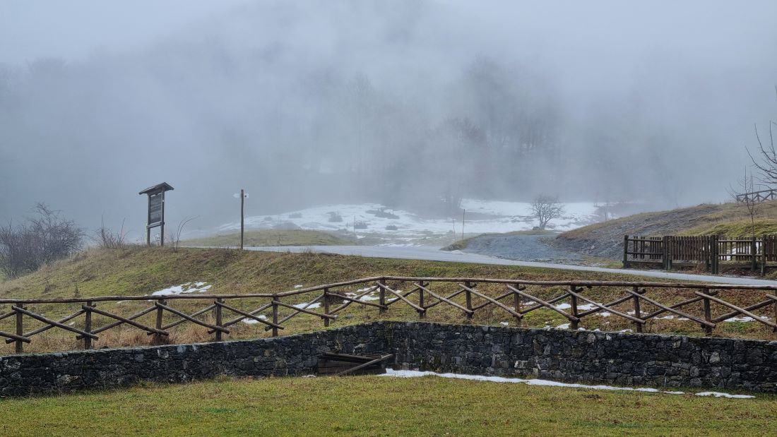 Paisaje de Pedarreto a 1.350 metros en el Parque Nacional del Pollino, Basilicata