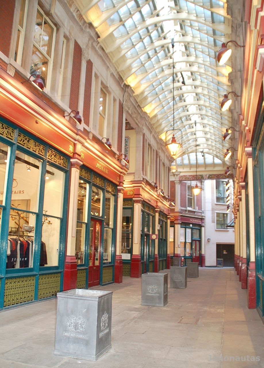 Interior del Leadenhall Market Siguiendo los pasos de Harry Potter por Londres