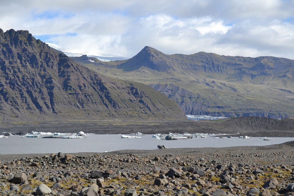 Lago junto al glaciar Islandia (día 4): los glaciares del sudeste