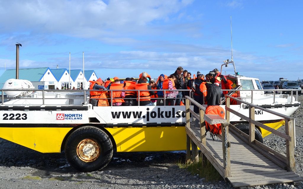 Vehículo anfibio para visitar el lago Islandia (día 4): los glaciares del sudeste
