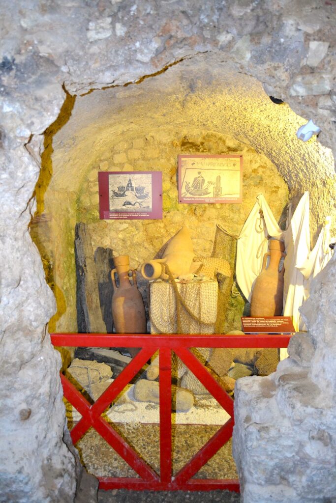 Recreación de objetos y ánforas en el Horreum de Narbonne